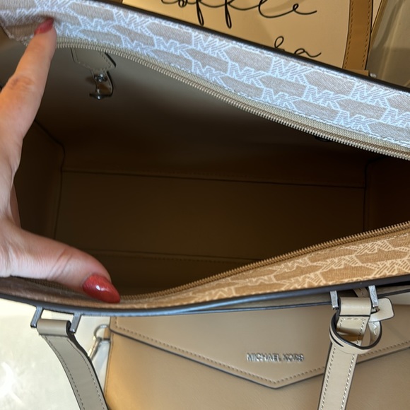 NWT Michael Kors Large 3-In-1 Maisie Pebbled Leather Tote Bag - Picture 8 of 14